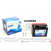 ETX4LBS EXIDE Акумуляторна батарея 3Ah/50A (113x70x85/+R/B0) (AGM) (мото) (співзаряджений)