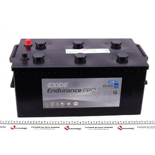 EX2253 EXIDE Акумуляторна батарея 225Ah/1100A (518x279x240/+L) (EFB) Endurance PRO