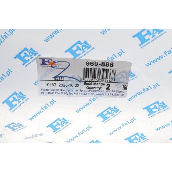 969886 FA1 Хомут глушника VW Golf VII 1.6 TDI 12-