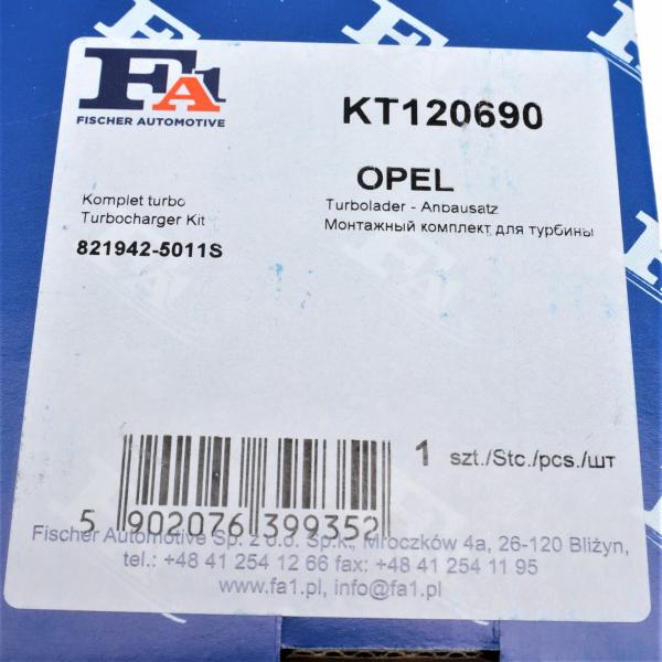 KT120690 FA1 Комплект прокладок турбіни Renault Trafic/Opel Vivaro 1.6 dCi/CDTI 14-