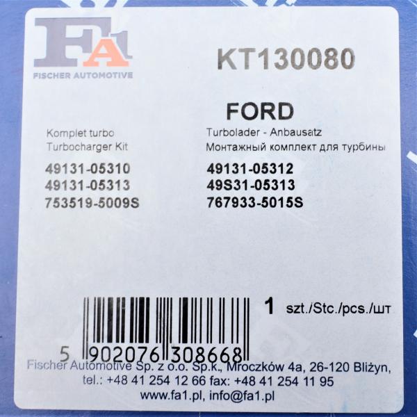 KT130080 FA1 Комплект прокладок турбіни Ford Transit 2.2 TDCi 06-14