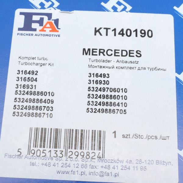 KT140190 FA1 Комплект прокладок турбіни MB T2LN1 87-94/Iveco EuroCargo 91-