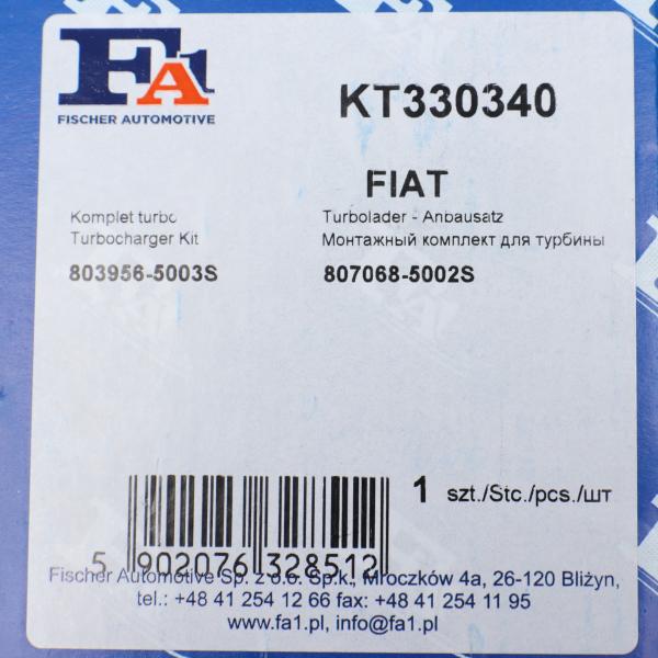 KT330340 FA1 Комплект прокладок турбіни Opel Combo 1.6 CDTI 12-