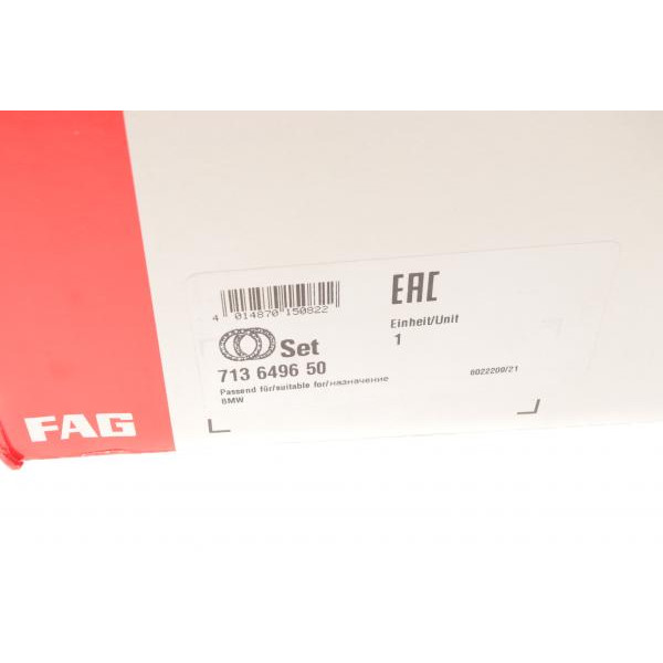713649650 FAG Підшипник маточини (передньої) BMW i3 (l01) 13- (F-580224.16)