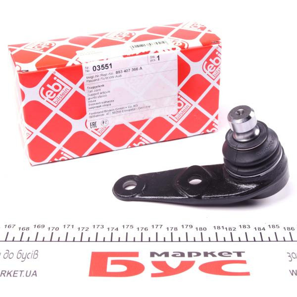 03551 FEBI BILSTEIN Опора кульова (передня/знизу/R) Audi 80 1.6-2.0 86-92
