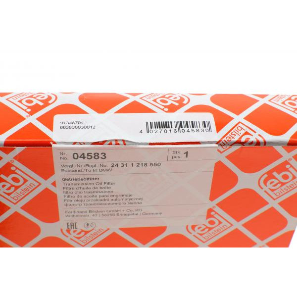 04583 FEBI BILSTEIN Фільтр АКПП BMW 3 (E30) 1.6-2.0 i 82-94 (M20/M21)