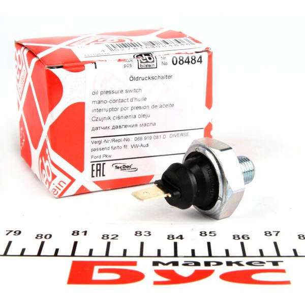 08484 FEBI BILSTEIN Датчик тиску олії VW T4 -03 (чорний)