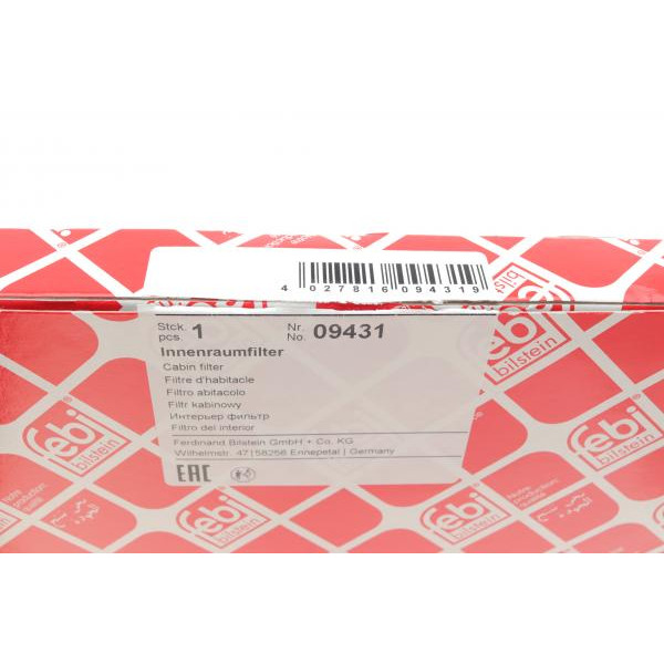 09431 FEBI BILSTEIN Фільтр салону Opel Omega B