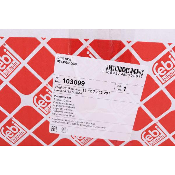 103099 FEBI BILSTEIN Кришка клапанів BMW 3 (E90/E91/E92/E93) 04-13