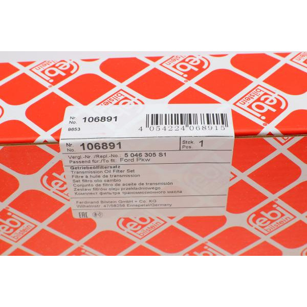 106891 FEBI BILSTEIN Фільтр АКПП Ford Fiesta 01-14/ Focus 1.4-2.0 i/D 98-13/Mazda 3 1.6 03-13