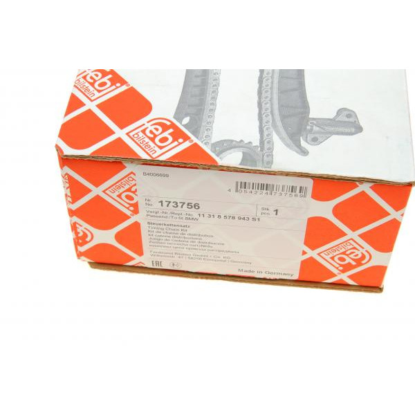 173756 FEBI BILSTEIN Комплект ланцюга ГРМ BMW 1 (E81/E87)/3 (E90)/5 (E60) 04-13 (N47) (з прокладками)