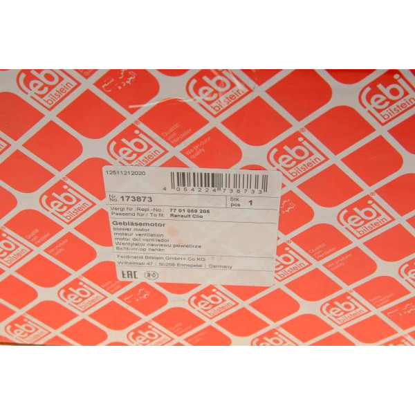 173873 FEBI BILSTEIN Моторчик пічки Renault Kangoo 1.5dCi 01-