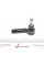 19818 FEBI BILSTEIN Рульова тяга (з наконечником) (R) Skoda Fabia/Roomster 99-15/VW Polo/Seat Ibiza 01-