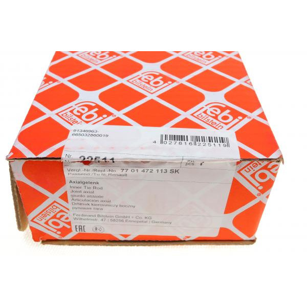 22511 FEBI BILSTEIN Тяга рульова Renault Kangoo/Clio II 97-/Nissan Kubistar 03- (L=300mm)