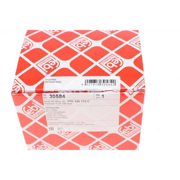 30584 FEBI BILSTEIN Ролик генератора VW Golf VI/Passat 2.5 20V 08-16 (паразитний) (73х22)