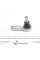 34477 FEBI BILSTEIN Наконечник рульової тяги Mitsubishi Lancer/ Outlander 08-