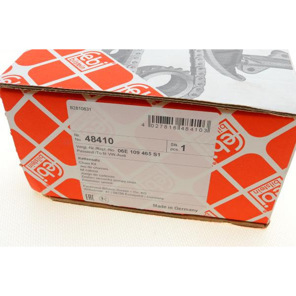 48410 FEBI BILSTEIN Комплект ланцюга насоса масляного Audi A4/A5/A6/A7/A8/Q5/Q7/VW Touareg 04-18 (z=104)