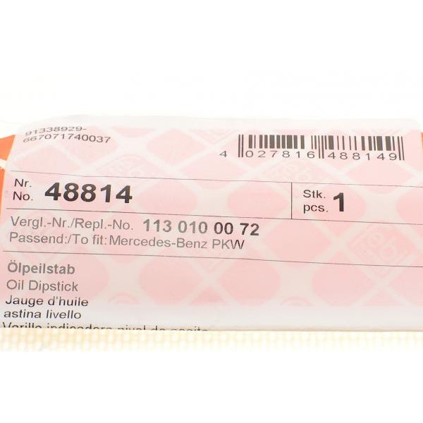 48814 FEBI BILSTEIN Щуп рівня олії MB E-class (W210)/S-class (W220) 95-06