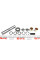 74581 FEBI BILSTEIN Шкворень DB 207-310 (23x132mm) (на втулках)