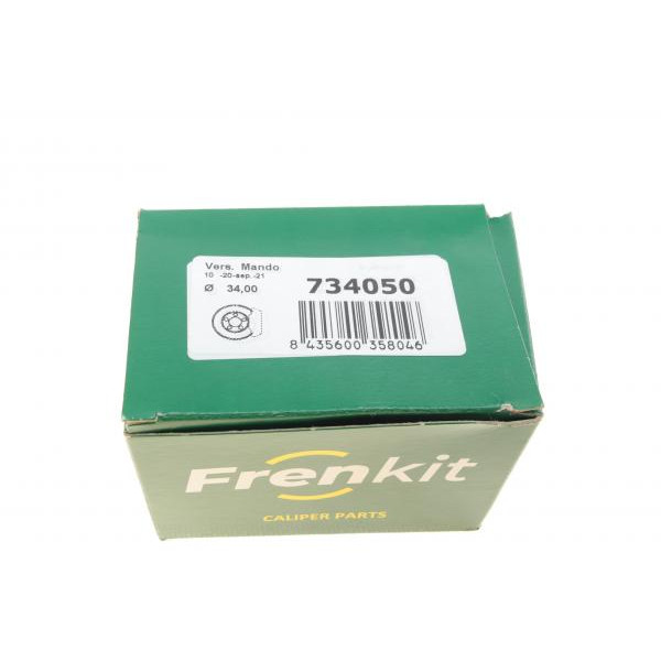 734050 FRENKIT Ремкомплект супорта (заднього) Hyundai Solaris/Kia Rio 11- (d=34mm)(+ поршень/напрямна) (Mando)