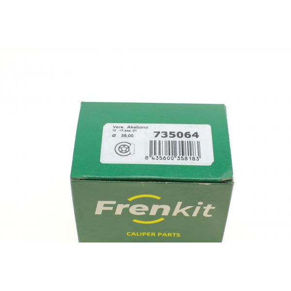 735064 FRENKIT Ремкомплект супорту (заднього) Toyota Corolla 98-05 (d=35mm)(+ поршень/напрямна)(Akebono)