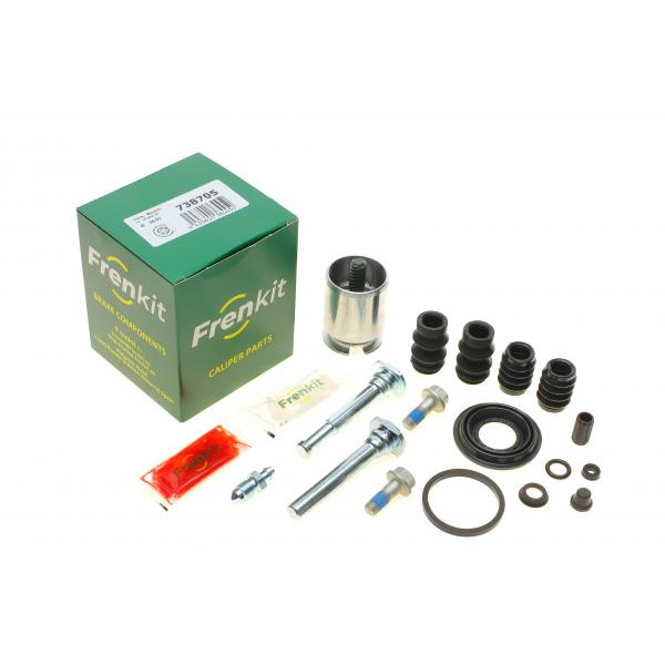 738705 FRENKIT Ремкомплект супорта (заднього) VW Caddy III 04-15 (d=38mm) (Bosch) (+поршень з хутро/напрямна)