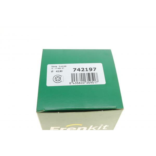 742197 FRENKIT Ремкомплект супорта (заднього) Audi 100/A6 90-97 (d=43mm) (+поршень/напрямна) (Trw)