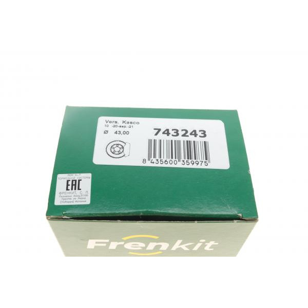 743243 FRENKIT Ремкомплект супорта (заднього) Hyundai ix55 08- (d=43mm) (+поршень/напрямна) (Mobis) SuperKit