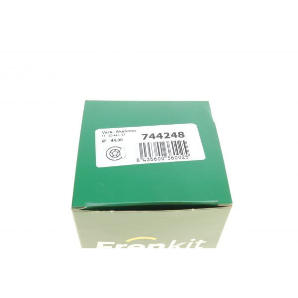 744248 FRENKIT Ремкомплект супорта (переднього) Nissan X-Trail 01-13 (d=44mm) (+ 2 поршня/напрямна) (Akebono)
