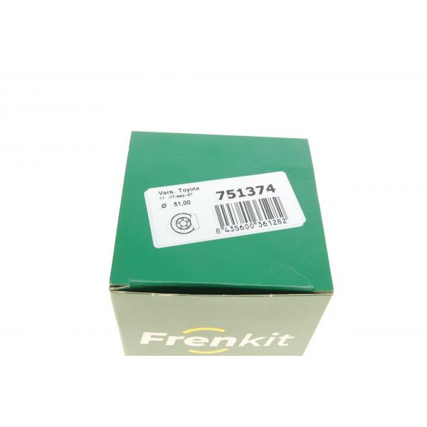 751374 FRENKIT Ремкомплект супорту (переднього) Toyota Corolla 95-01 (d=51mm)(Toyota)(+1 поршень/напрямна)