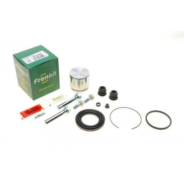 757495 FRENKIT Ремкомплект супорту (переднього) Toyota Corolla 02-07 (d=57mm)(Akebono)(+ поршень/напрямна)