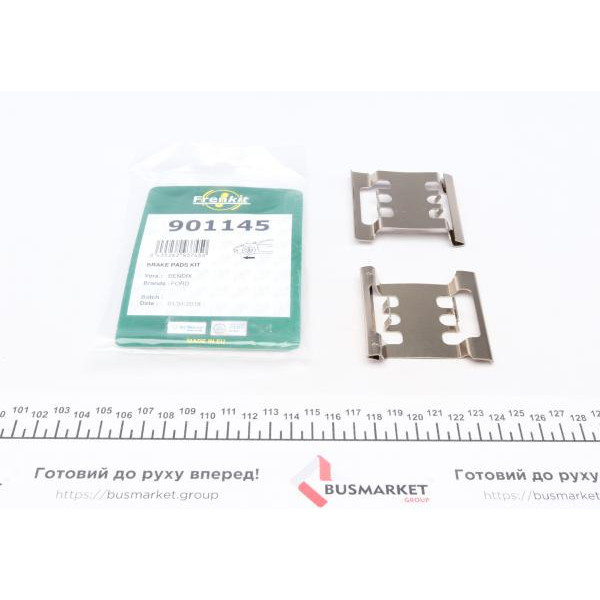 901145 FRENKIT Планка супорта (переднього) притискна (к-кт) Ford Transit 94-00 (Bendix)