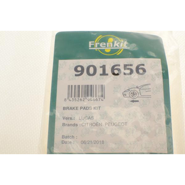 901656 FRENKIT Планка супорта (переднього) притискна (к-кт) Citroen C6 05-12/Peugeot 407 04- (Lucas)