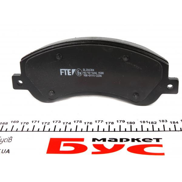 BL2043A4 FTE (Valeo) Колодки гальмівні (передні) Ford Transit 06- (RWD)