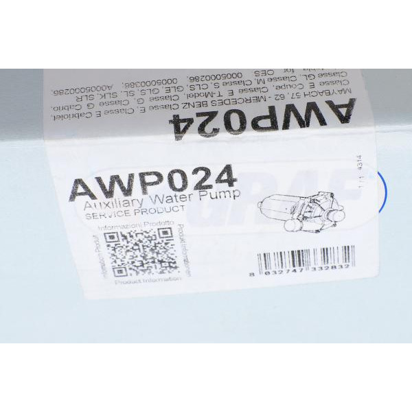 AWP024 GRAF Насос системи охолодження (додатковий) MB E-class (W211/W212)/S-class (W220/W221) 00-