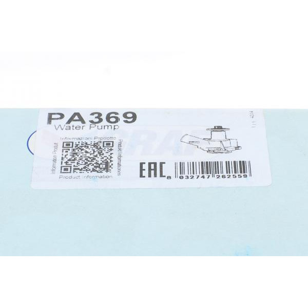 PA369 GRAF Помпа води BMW 3 (E30) 2.0/2.5/2.7 87-93/5 (E34) 2.0/2.5 88-91 (R/B) (14 лоп)