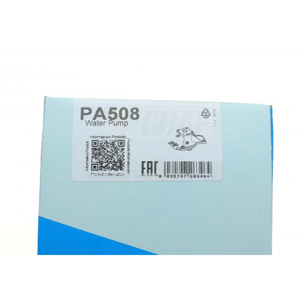 PA508 GRAF Помпа води Nissan Almera/Primera/Sunny 2.0 16V 90-03 (B/B) (7 лоп)