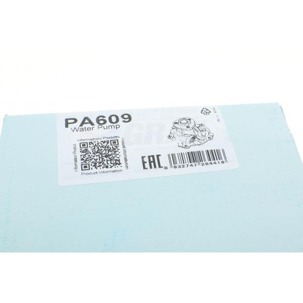 PA609 GRAF Помпа води Audi A4/A6/Skoda Felicia/VW Golf/Caddy/Passat/Polo 1.9D/TDI/SDI 95- (R/B)(6лоп)