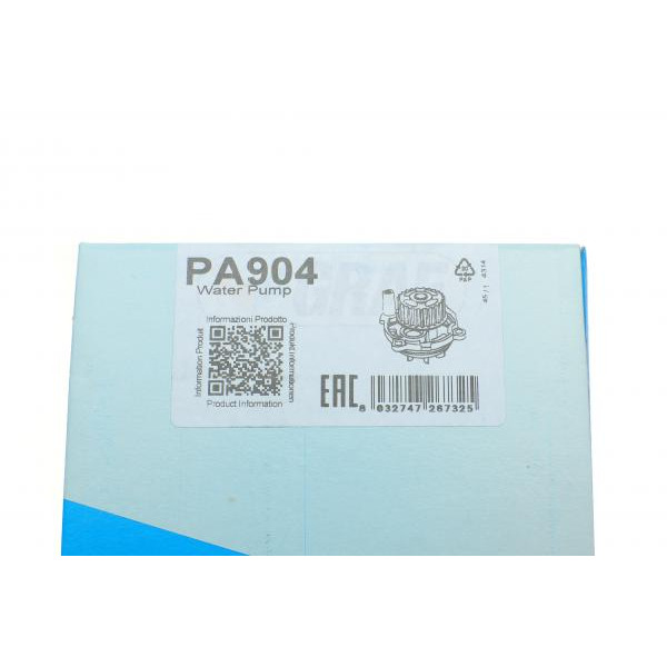 PA904 GRAF Помпа води Audi/Seat/Skoda Octavia/VW Caddy/Golf/Passat 1.6/E-Power/1.8/2.0/FSI 96- (23z)(R/B)(7лоп)