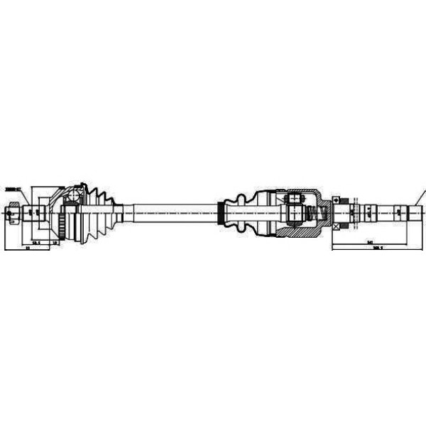 Напіввісь Fiat Scudo 2.0HDI (R) (27x37x947x48T) (+ABS) GSP 210014