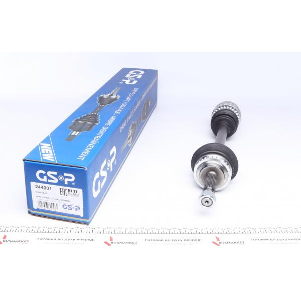 244001 GSP Напіввісь Opel Combo 1.2/1.4i/1.7D 94-01 (L) (22x22x573x29T) (+ABS)