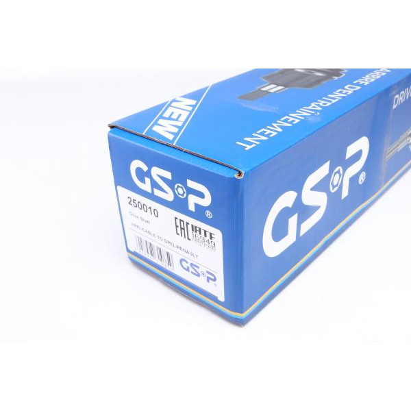 250010 GSP Напіввісь Opel Movano/Renault Master 2.5/2.8 dCi 98-01 (L) (28x669) d=37.1