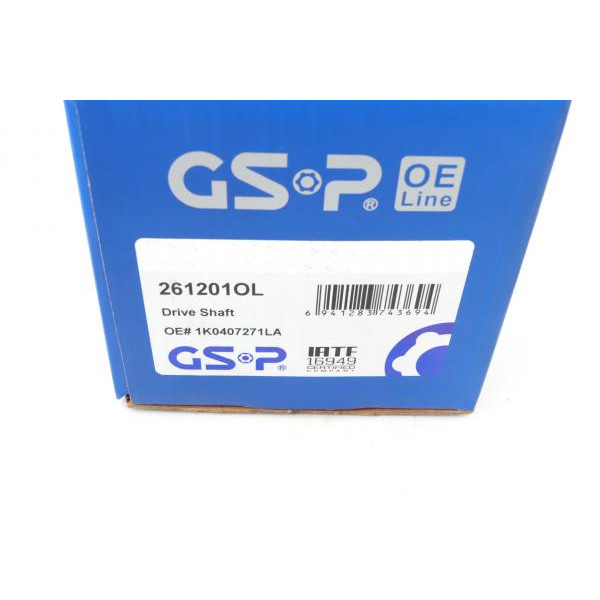 261201OL GSP Піввісь VW Caddy III 1.4 i 04-10/Golf 1.2-1.4 i 06-(L) (36х536)