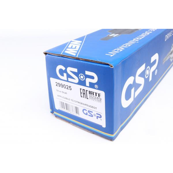 299025 GSP Напіввісь Citroen Berlingo/Peugeot Partner 1.8/1.9D 96-11 (L) (24x25х597x29T) (+ABS)