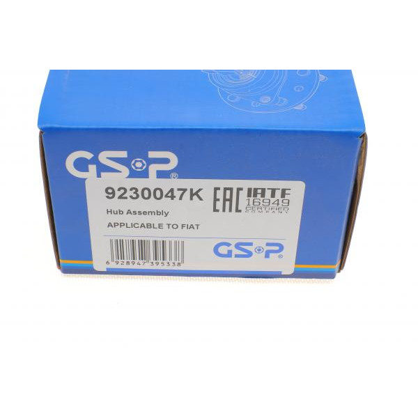 9230047K GSP Підшипник маточини (задньої) Fiat Doblo 00- (+ABS)