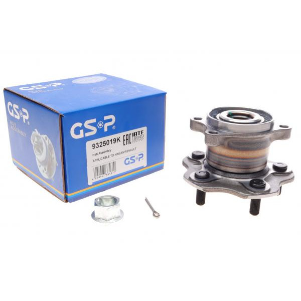 9325019K GSP Підшипник маточини (задня) Nissan Qashqai 07-/X-trail 1.5-2.0 dCI 07-13/Renault Koleos 08-(+ABS)