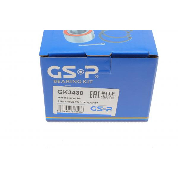GK3430 GSP Підшипник маточини (задньої) Fiat Ducato 94-02/Citroen Jumper 94-02(30x62x20/40x75x26) (к-кт)