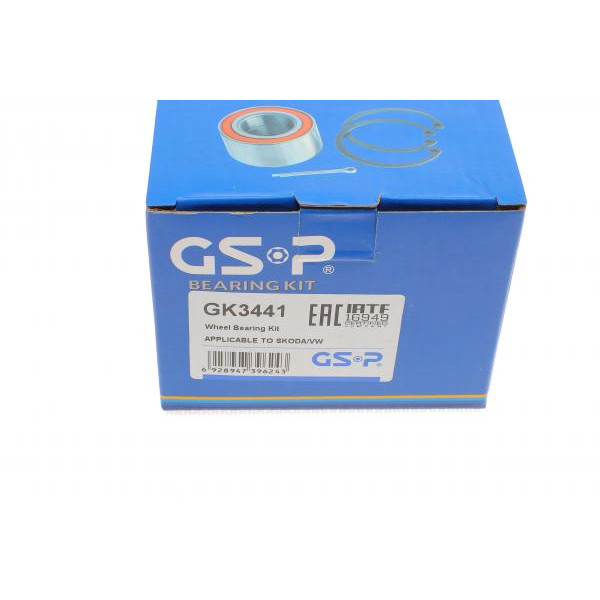 GK3441 GSP Підшипник маточини (передньої) VW Caddy II 1.6/1.9 D 96-00/Skoda Felicia 1.3-1.9 89-01 (35x68x37)