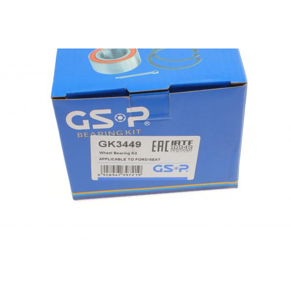 GK3449 GSP Підшипник маточини (передньої/задньої) VW Sharan 95-10/Ford Galaxy 95-05 (43x80x38)(к-кт)