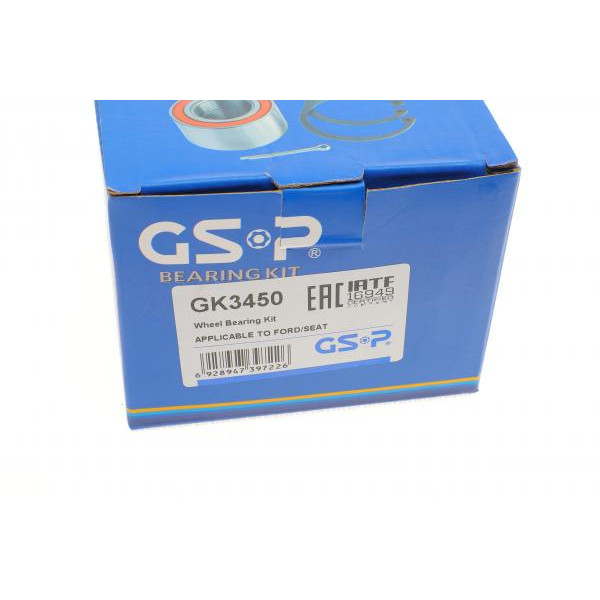 GK3450 GSP Підшипник маточини (задньої) VW Sharan 95-10/Ford Galaxy 95-06 (43x80x38)(к-кт)